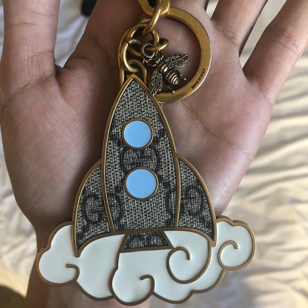 Gucci Rocketship GG Key Chain